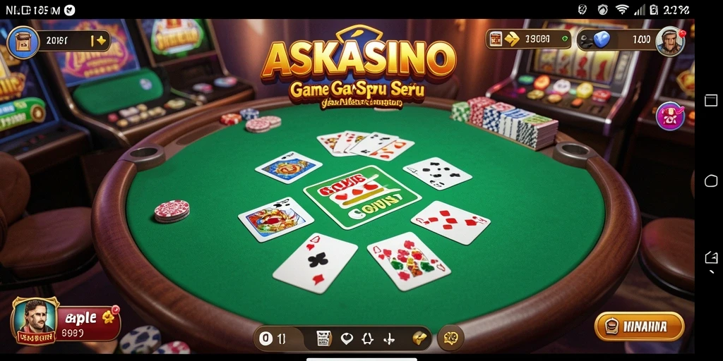Gameplay menegangkan dalam game Gaple ASKASINO.