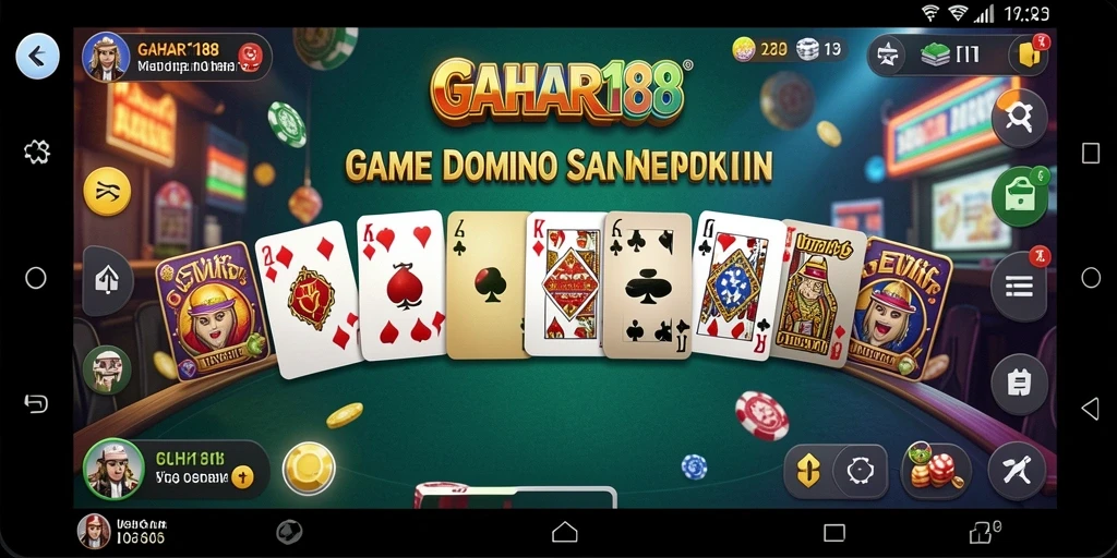 Tampilan menarik dari gameplay GAHAR188 dengan Domino.