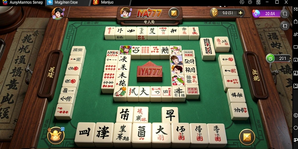 Tampilan menarik dari gameplay Mahjong di IYA777 yang mengasyikkan.