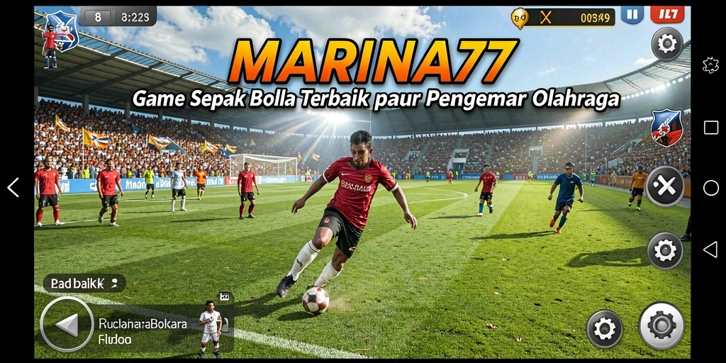 Tampilan gameplay mendebarkan di MARINA77, rasakan aksi sepak bola nyata.