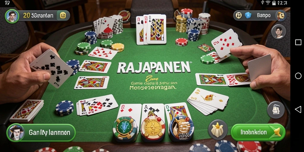 Screenshot gameplay RAJAPANEN dengan tampilan menarik dan interaksi pemain.