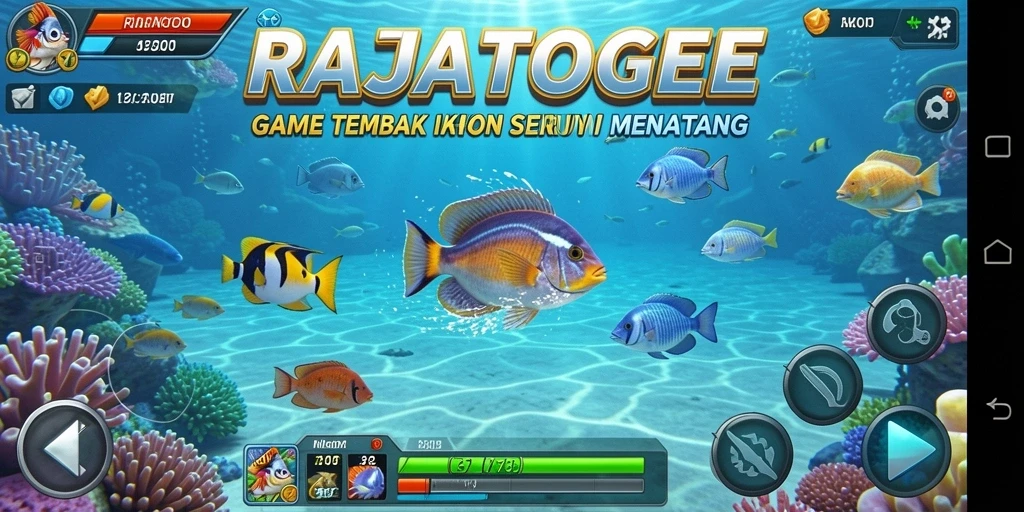Gameplay seru menembak ikan di RAJATOGEL.