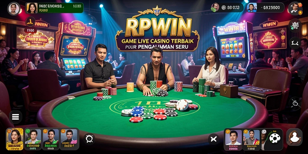Tampilan gameplay Live Casino RPWIN yang seru dan interaktif.