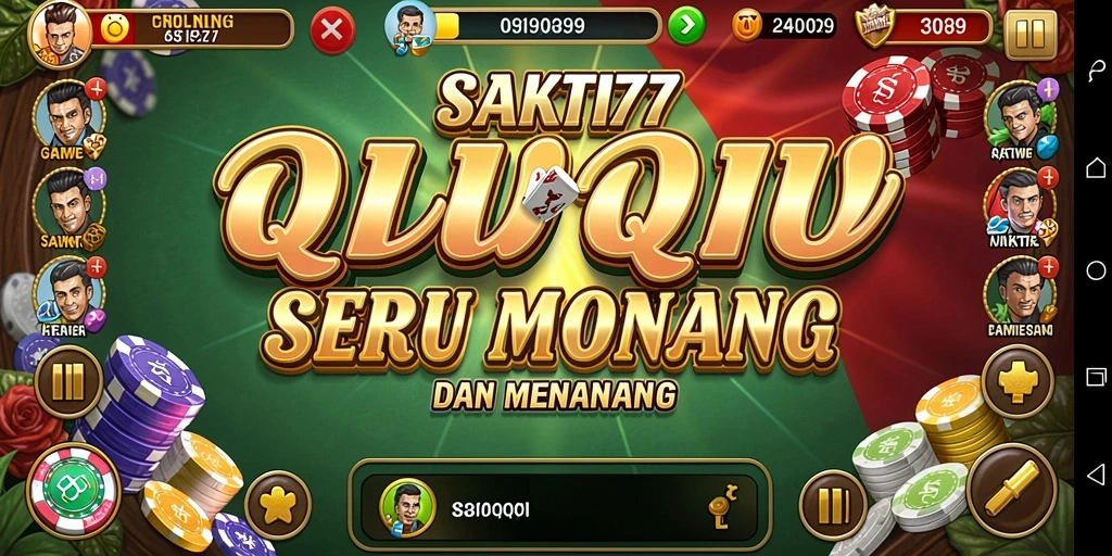 Tangkapan layar permainan QiuQiu yang menarik dan interaktif.