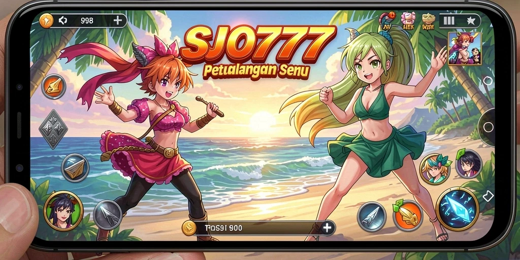 Screenshot utama SJO777 menampilkan aksi petualangan Anime yang mendebarkan.