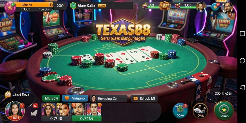 Tampilan menarik dari gameplay TEXAS88 dengan efek visual yang memukau.